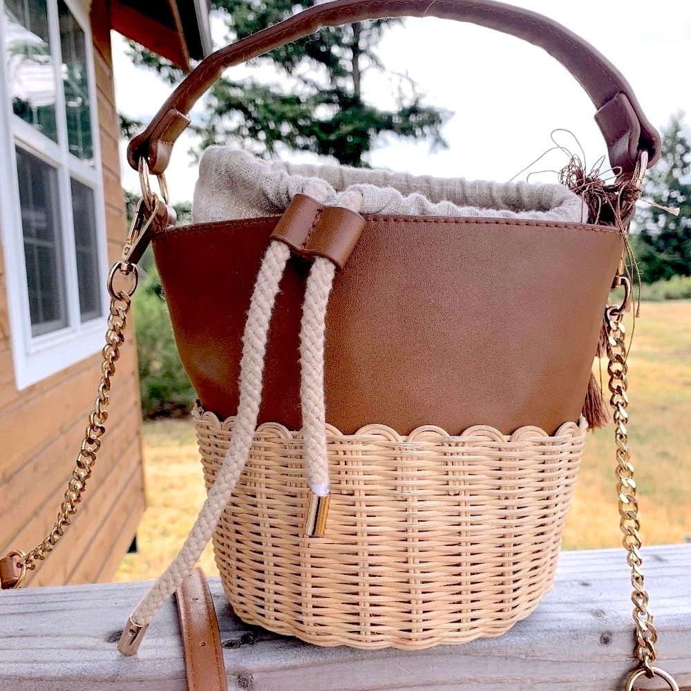 Aldo Aceille Women Straw Bucket Bag One Size